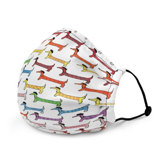 Rainbow Dachshunds Face Mask - Image 3