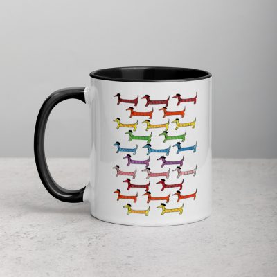Rainbow Dachshunds Mug