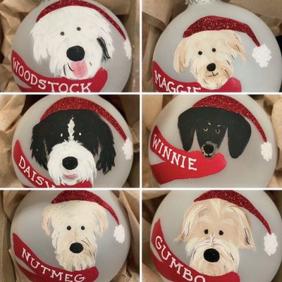 Shatterproof Hand Painted PET ORNAMENT