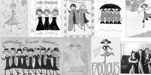 collage of cards