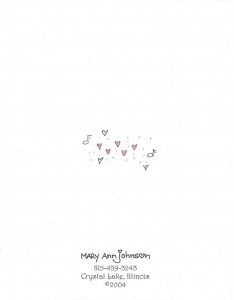 GIRLFRIENDS toasting friendship card back