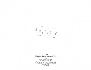 Celebrate Friendship card back