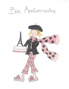Bon Anniversaire card front