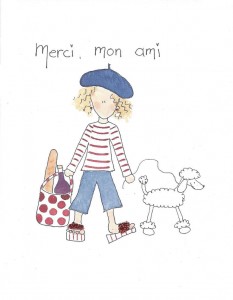 Merci mon ami card front