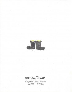 When it rains.... card back