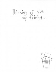 When it rains.... card inside
