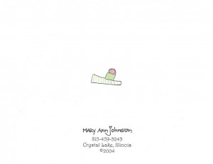 On your way to a Happy Birthday card back