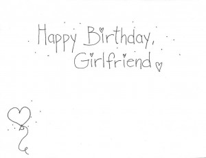 Girlfriends Rock card inside