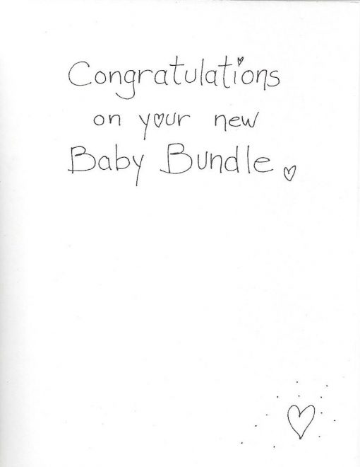 Congratulations on your new Baby Bundle card inside