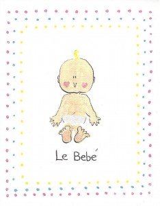 Happy Happy Baby Blessings card front