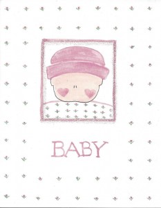 Baby - Pink card front