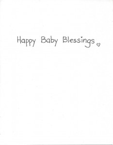 Baby - Blue card inside