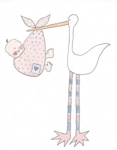 Happiness and Love with your new Baby Bundle of Joy card front