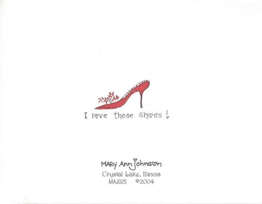 When you wish upon a shoe... card back