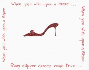 When you wish upon a shoe... card front
