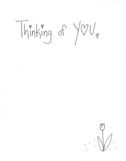 Thinking of You... card inside