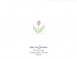 Thinking of you with a cup of cheer card back