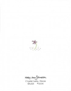 Thinking of you with a cup of cheer card back