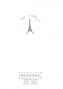 Joie de vivre card back