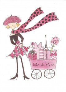 Joie de vivre card front