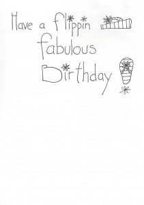Have a flippin fabulous Birthday! card inside right