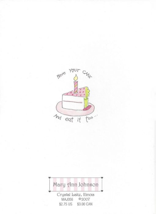 TODAY is your Birthday HAPPY Birthday to YOU card back