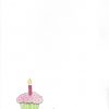 HAPPY Birthday, CUPCAKE card inside left