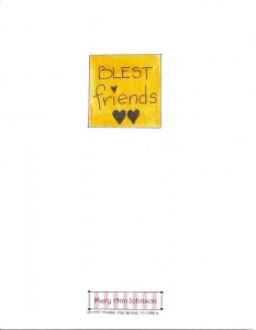 BLEST friends card back