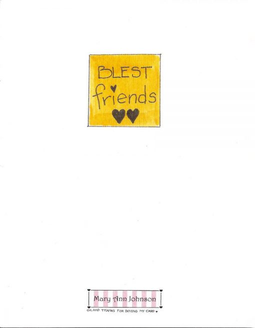 BLEST friends card back