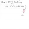 inside right of now let's OPEN the GOOD CHAMPAGNE card