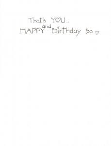 inside of FABULOUS card