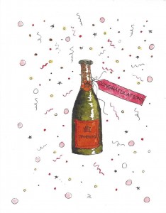 CONGRATULATIONS - CHAMPAGNE card front