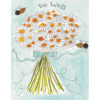 daisies with bees