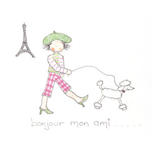 front of Bonjour Mon Ami card