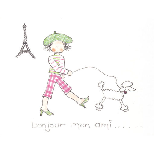 front of Bonjour Mon Ami card