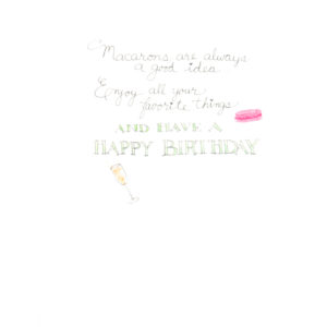 inside right of Macarons are always a good idea... card