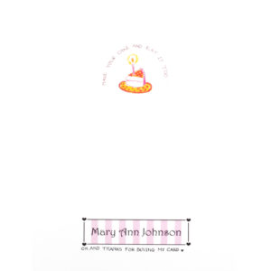 back of happy happy card