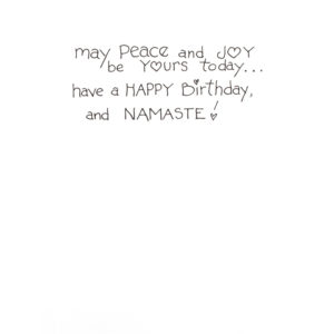 inside right of may Peace and JOY be Yours today... card