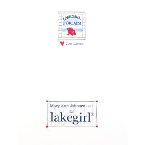 back of lake girl - Sweatshirt card