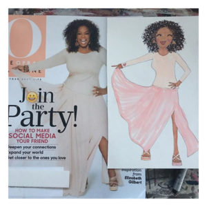 personalized portrait of Oprah