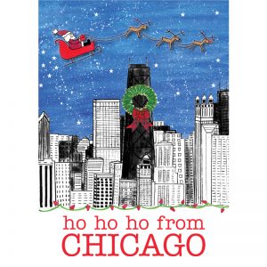 Ho Ho Ho from Chicago card front
