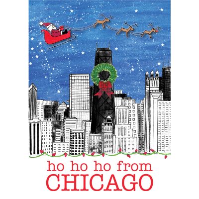 Ho Ho Ho from Chicago card front